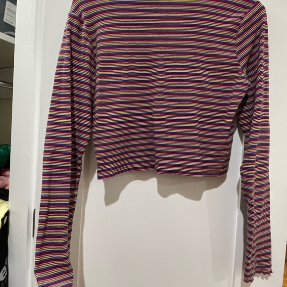 SOLD🚨 Couture Striped Crop Top (M) - Picture 4 of 7